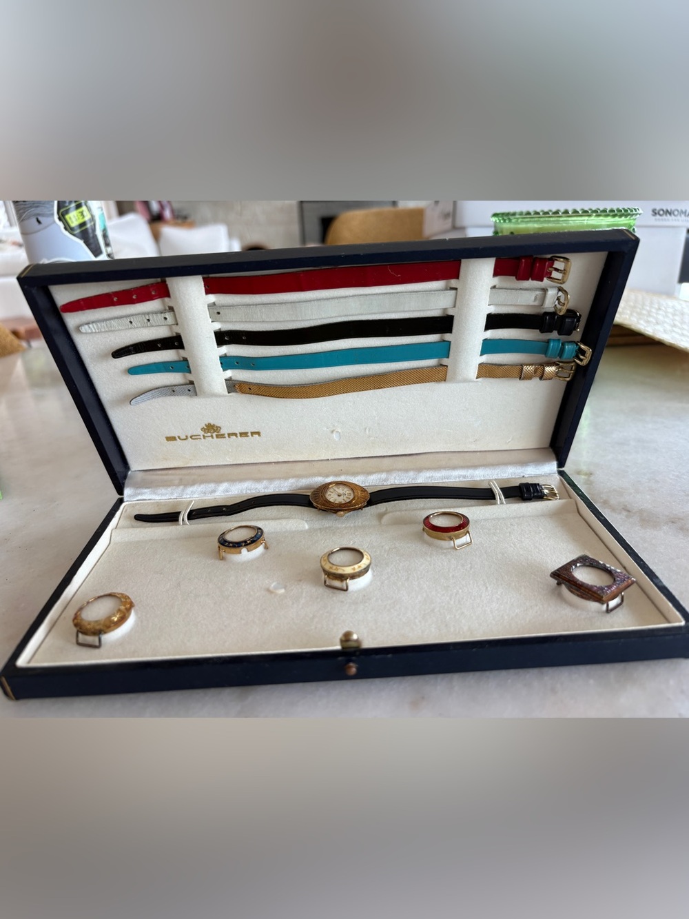 Bucherer vintage Interchangeable Bezel Ladies Watch set